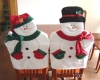 Chair Cover, Plush Snowman Cover for Chairs