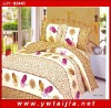 Charming feather print bedding set/ beautiful design bedding set/ good quality bedding set/printed 4pcs bedding set