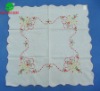 Cheap christmas table cloth embroidered with bells