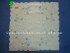 Cheap embroidery table cloth with flower decoration