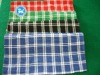 Checked tea towel with different colors