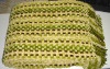 Chenille basket woven throw