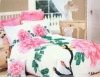 Chinese traditional flower printed cotton bedding set