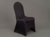 Chocolate Lycra Chair Cover In Arch Style