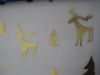 Christmas bronzing organza fabric