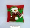 Christmas embroidered snowman toys pillow