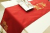 Christmas embroidered table runner