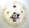 Christmas embroidery doily