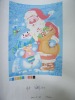 Christmas old man  printed fleece fabric