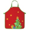 Christmas tree children bib apron