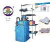 Circular  single cylinder three feeder plain sock knitting  machine