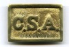 Civil War CSA Brass Buckle