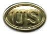 Civil War US Brass Lead Filled Buckle