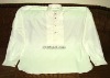 Civil War White Cotton Pleated Shirt