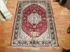 Classic Hand Knotted Persian Silk Carpet