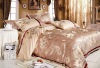 Classic Noble Floral Polyester Cotton Embroidery & Jacquard Flat Sheet Bedding Set