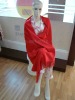 Classic Red Lady's Silk Decorative Throw