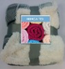 Classic Serious: Coral Fleece Blanket of 100% Polyester with Shu Velveteen