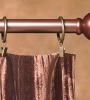 Clip top drapes panel of frosted taffeta fabric
