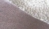Clothes synthetic suede bonded with faux fur fabric