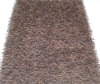 Coffee colored noodle shag rug