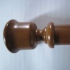 Coffee wood curtain rod