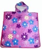 Colorful Flower Printing  hooded Towel