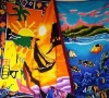 Colorful Printed Cotton Beach Towel