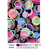 Colorful bubble printed four way stretch fabric