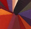 Colorful wool mixed polyester felt