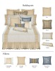 Comfortable satin silk bedding set,home and hotel bedding set,decorative cushion,satin silk pillow 8pcs set(B190019)