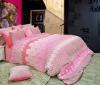 Comforter set, Lace Pink 100% microfiber