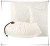Compressible travel neck pillow
