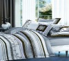Contemporary Style!!100%Cotton Striped Embroideried Duvet Cover