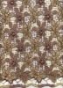 Cord fabric emboridery design with handwork for dress