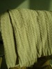 Cotton CABLE knitted throw