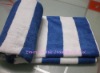 Cotton Jacquard towel of stripes line dyed