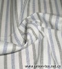 Cotton Linen Yarn Dyed Stripe Fabric