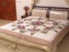 Cotton Patchwork quilt with matching cushions