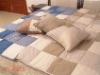 Cotton Patchwork quilt with matching cushions