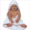 Cotton Velour Crochet Hooded Towel