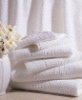 Cotton or polyester satin jacquard hotel towels