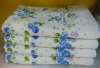 Cotton printed velour bath towel