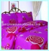 Cotton printing romantic floral bedding