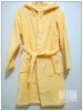 Cotton solid velet bathrobe