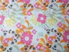 Cotton spandex poplin printed fabric