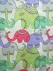 Cotton spandex poplin printed fabric