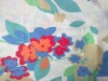 Cotton spandex poplin printed fabric