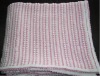 Cotton stripe knitted blanket, baby blanket, your small quantities are available.