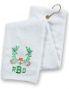 Cotton velour and reactive golf towel